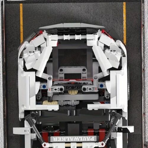 1:14 Building Blocks Compatible Concept White Sports Car Super Racing Building B - Picture 6 of 7