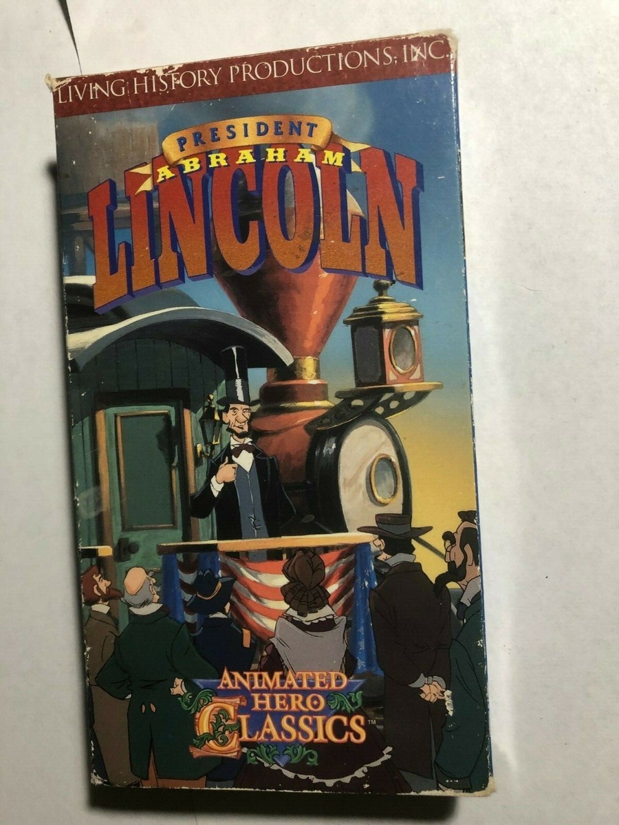 PRESIDENT ABRAHAM LINCOLN ANIMATED HERO CLASSICS VHS CHILDREN
