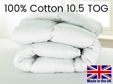 D&P Co 10.5 TOG DUVET 100% COTTON COVER DUVET Midweight Duvet *MADE IN UK*