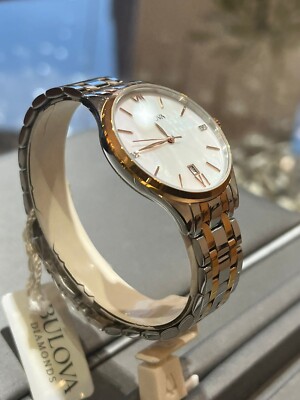 Bulova Maiden Lane 98P150 Two Tone Diamond Women's watch 