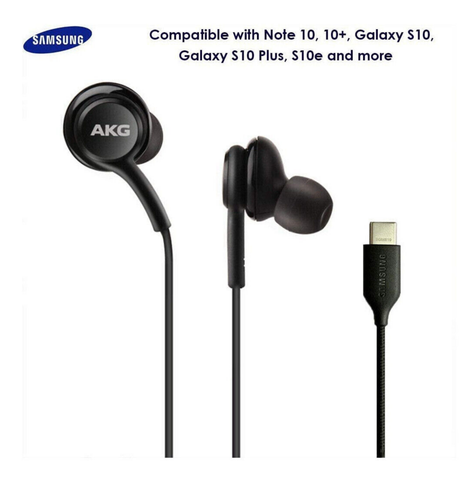 Pour SAMSUNG Original Ecouteurs USB-C AKG EO-IG955 NOIR Galaxy S10+ S20 S23 S24 - 第 1/8 張圖片