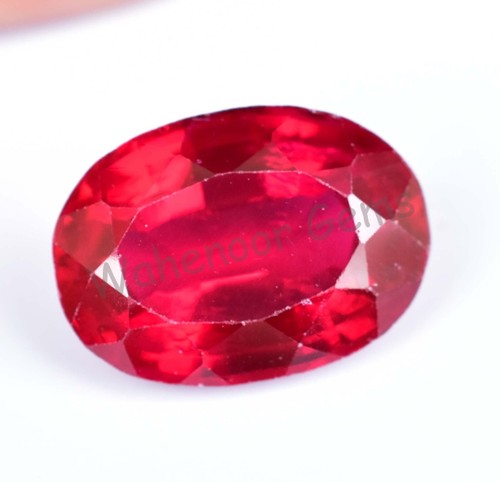 17.15 Ct Natural Blood Red Ruby Oval Certified Mozambique Stunning Gemstone - Picture 3 of 7