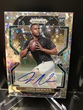 2021 Panini Prizm Jamie Newman Silver Disco RC Auto #397 - Eagles BANGER!