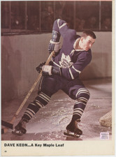 Dave Keon Vintage Playing Era Autographed Signed Magazine Photo AMCo COA 28128