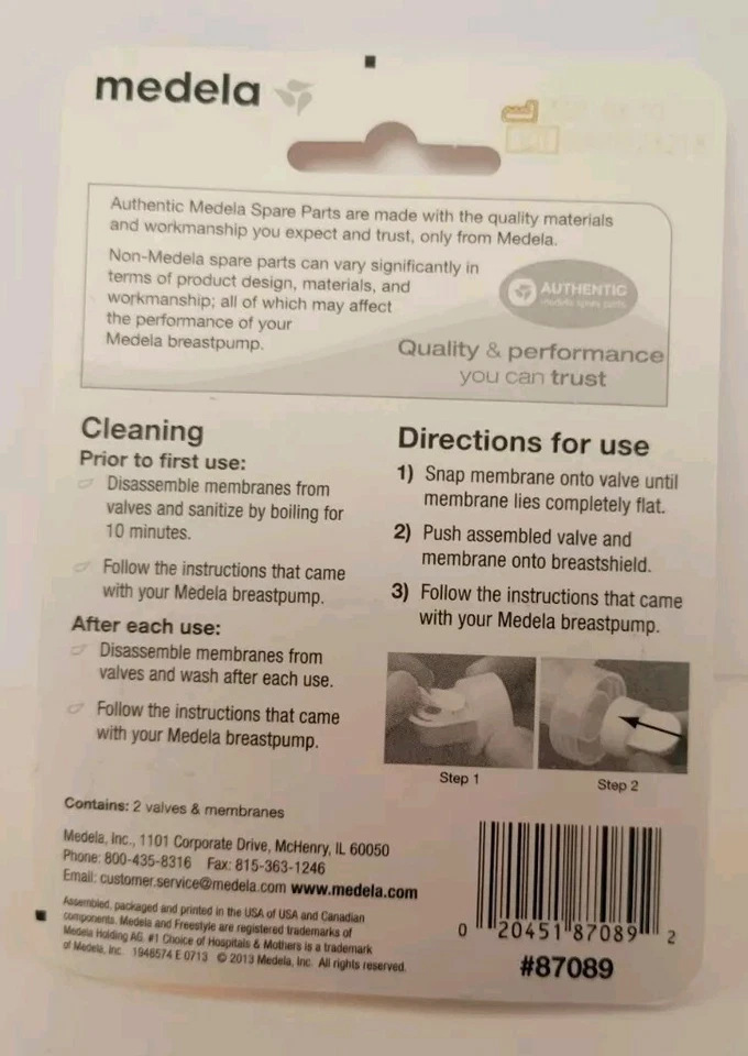 Medela Breats Bomba Válvulas y Membranas Libre de BPA Nuevo Foto 2 de 4