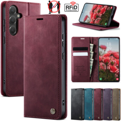 Hülle für Samsung Galaxy Klapphülle Smartphone Kartenfach Magnet Handy Tasche
