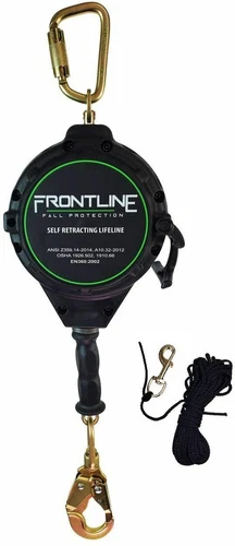Frontline RPGC30 Cable Single Leg 30' SRL with Steel Snap Hook End with Carry on