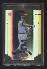 2004 LEAF CERTIFIED Derek Jeter 1/1 MIRROR BLACK PRIZM REFRACTOR #2 GW patch hof