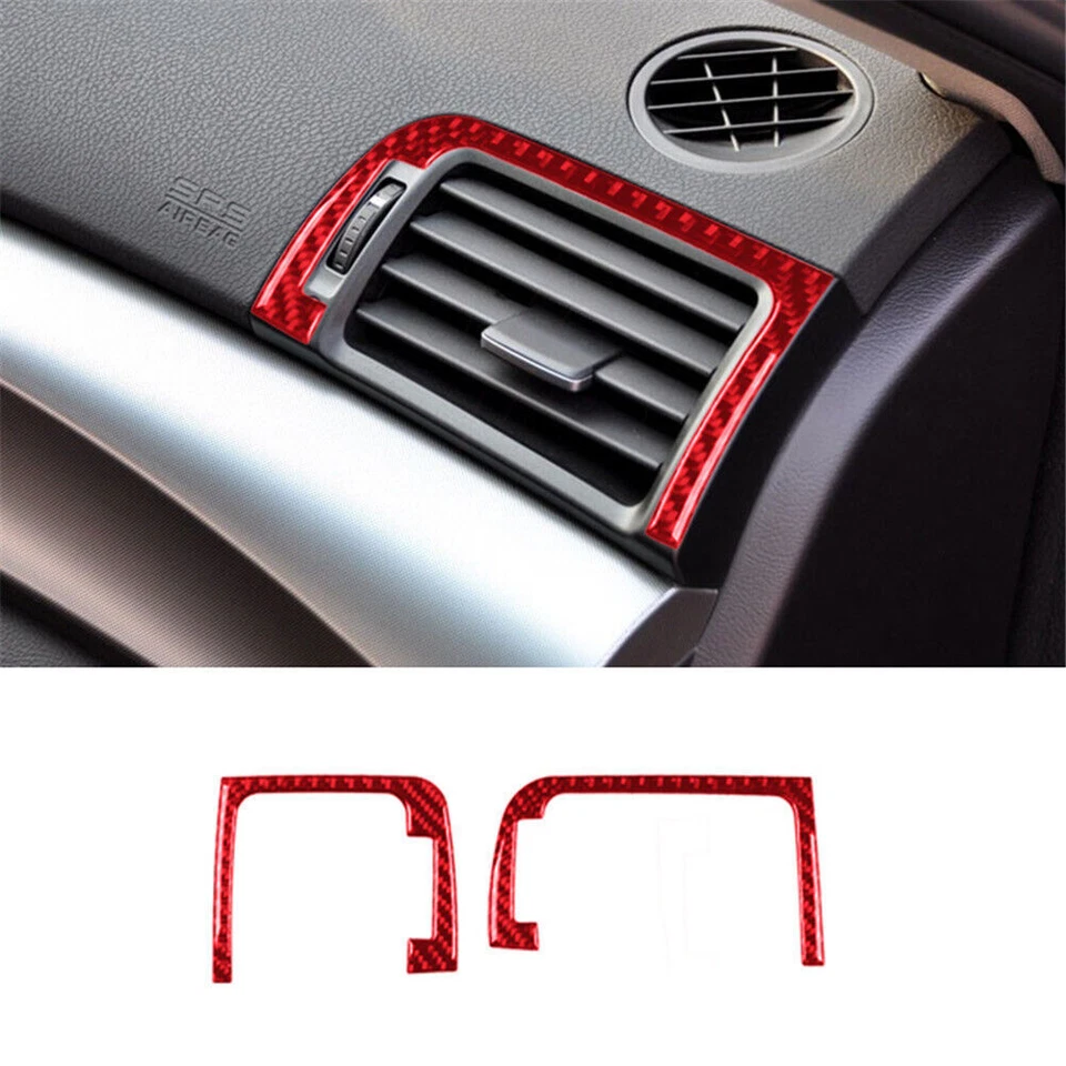 Juego completo de 27 piezas de fibra de carbono roja kit interior cubierta embellecedor para ACURA TL 2009-2014 Foto 4 de 4