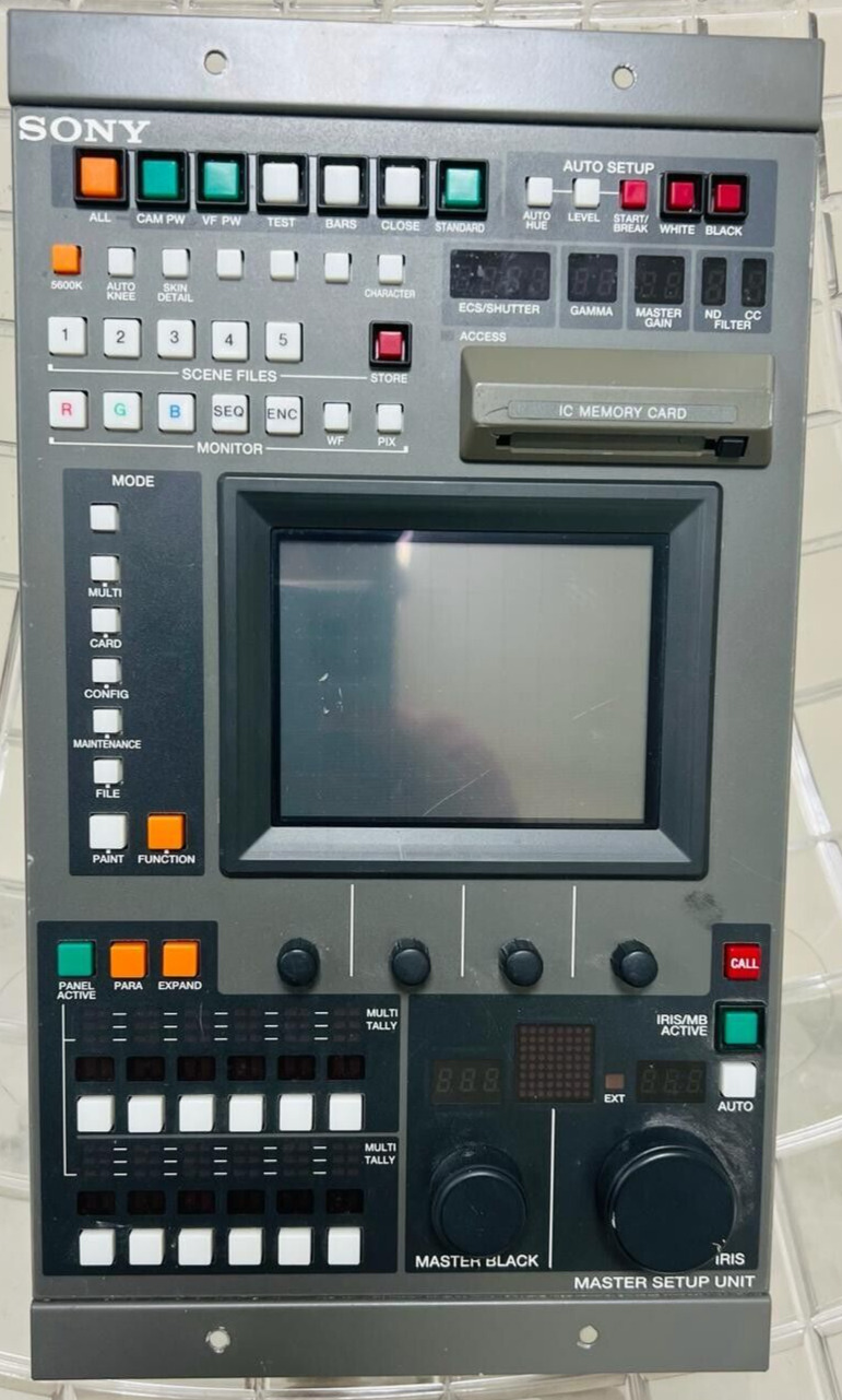 Sony MSU-750 master setup unit remote control for BVP / HDC studio camera CCU