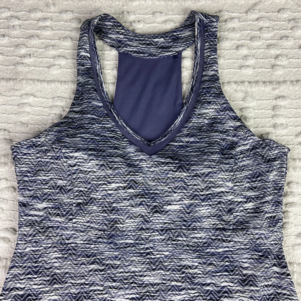 MPG Women's Size M Athletic Dress Gray Built-in Padded Bra Pockets Racerback - Image 3 of 4