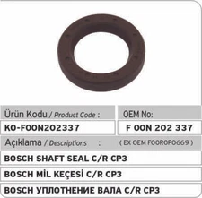F00N202337 Bosch CP3 Pump Shaft Seal F00R0P0669