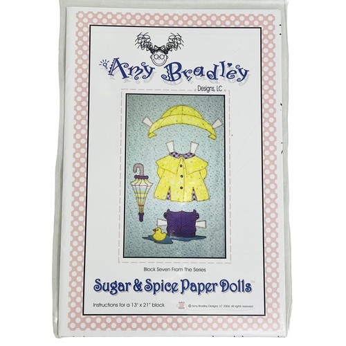 Sugar & Spice Paper Dolls Quilt Blocks by Amy Bradley Designs Lot of 9 Patterns - Picture 14 of 18