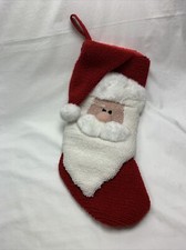 Santa Clause Holiday Christmas Dimensional Stocking Needlepoint by Dan Dee 18  