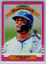 2019 Donruss Optic Pink #22 Javier Baez Baseball Card Chicago Cubs
