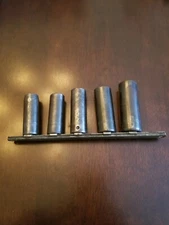 Snap On 3/8" Drive 6PT 7/16"-11/16" SAE Deep Impact Sockets 5PC 