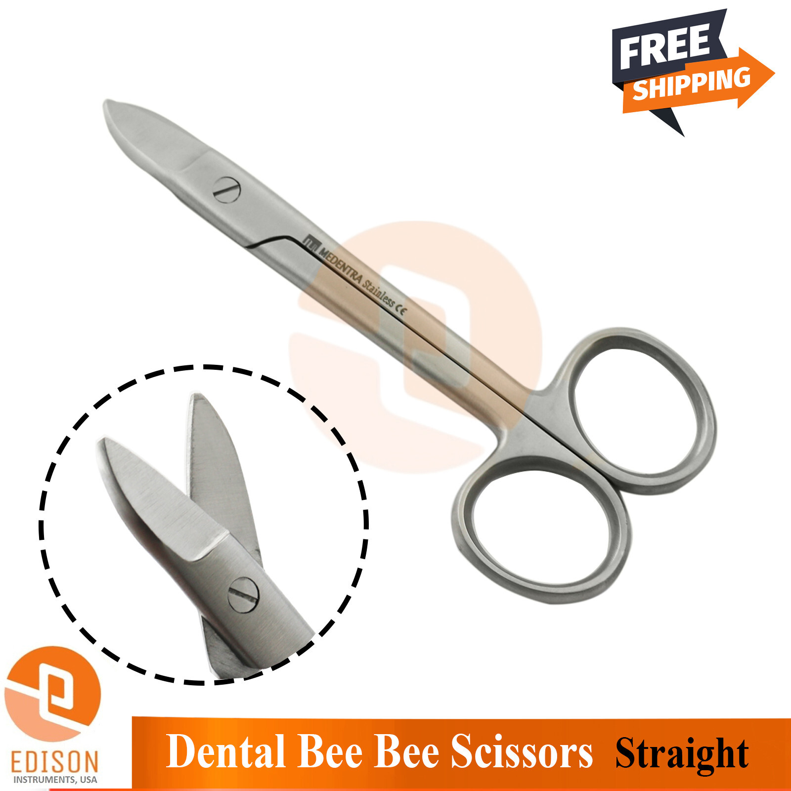 Dental Crown Bee Bee Scissor 11.5cm Wire Cutting Tissue Gum Orthodontist Tools
