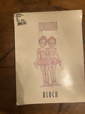 BLOCH Footless Tights PINK Dance Gymnastic Endura Child/Lrg Girls Ankle