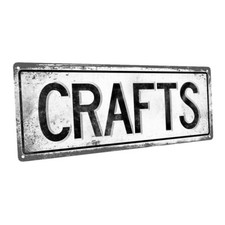 Crafts Metal Sign; Wall Decor for Home and Office