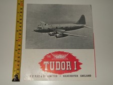 AVRO TUDOR 1. Original Sales Brochure. Excellent Condition.