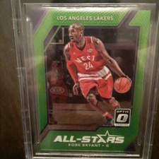 2017-18 Kobe Bryant Donruss optic All Stars Lime Green 006/175 Beckett mint 9