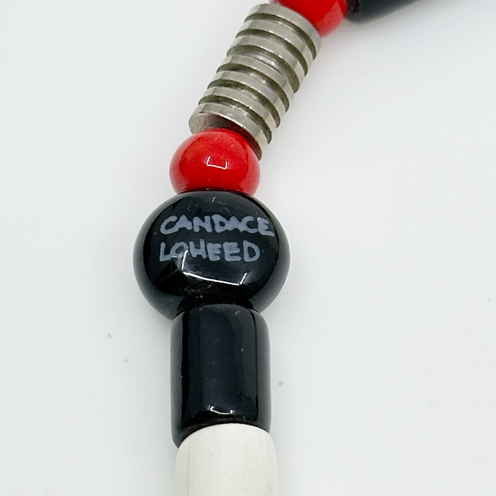 Ruby Z Candace Loheed ceramic boy pendant necklac… - image 8