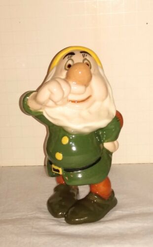 Snow White's Sneezy no Label Shaw Keramik Figur Figur 40er Vintage Disney