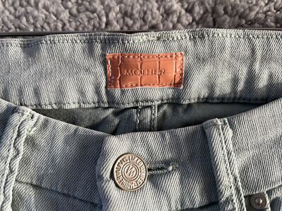 Mother The Looker Skinny Stretch Jeans Size 24 Heaven Sent Sage