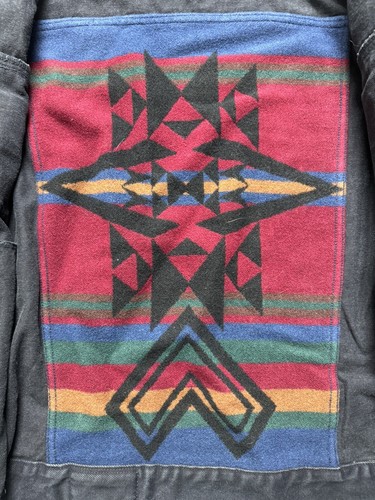 PENDLETON Authentic 1990's Vintage Native Denim Jacket Size XL from Japan - Picture 4 of 13