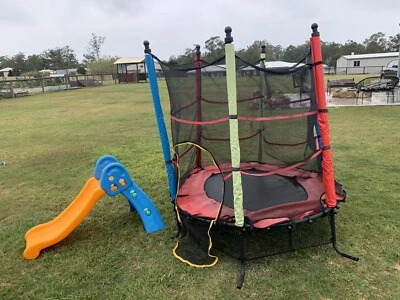 toddler trampoline with slide
