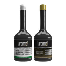 Forte Oil System Protector & New Generation Engine Flush, Clean & Protect Pack