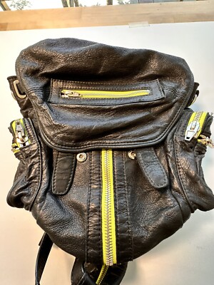 Alexander Wang Marti 2way Shoulder Bag Backpack Black Solid 