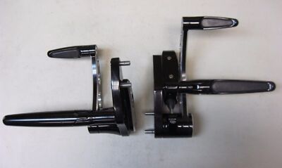 HHI DYNA FORWARD CONTROLS BLACK CONTRAST ELITE WITH HOLE CUT OUTS FOLDING RUBBER