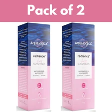 Aqualogica Radiance+ Dewy Sunscreen SPF 50+ PA+++, No white cast, Non greasy 50g