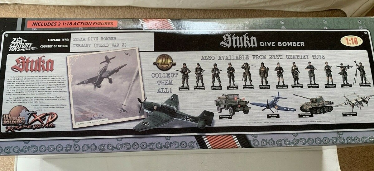 21センチュリートイズ　1/18 STUKA スツーカ Stuka Pilot 1:18 21st Century Toys CEN-10439, 1:18 21st