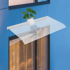 44.5*100 cm Awning Canopy, Clear Rain Shelter, Window Awning Door Canopy Awning