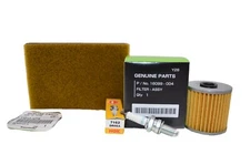 OEM Kawasaki 1999-04 Bayou 300 Tune Up Kit Air Filter Oil Filter NGK Spark Plug