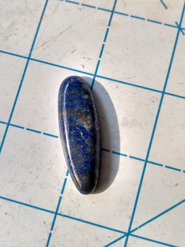 1.5" x 0.25" x 0.1" Lapiz Lazuli cabochon #4 - 8 grams / 40 Carats - Picture 7 of 10