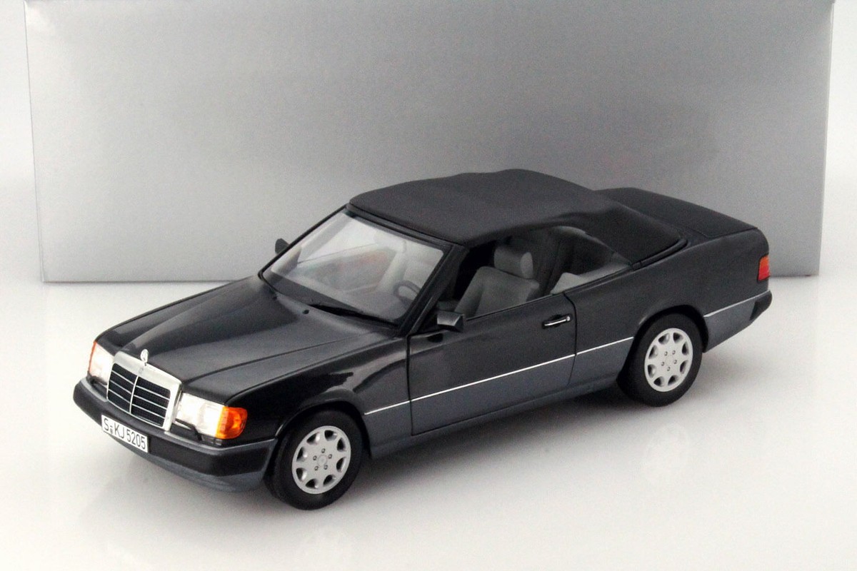 NOREV MERCEDES BENZ W124 300CE Cabriolet E Klasse Black Dealer 1
