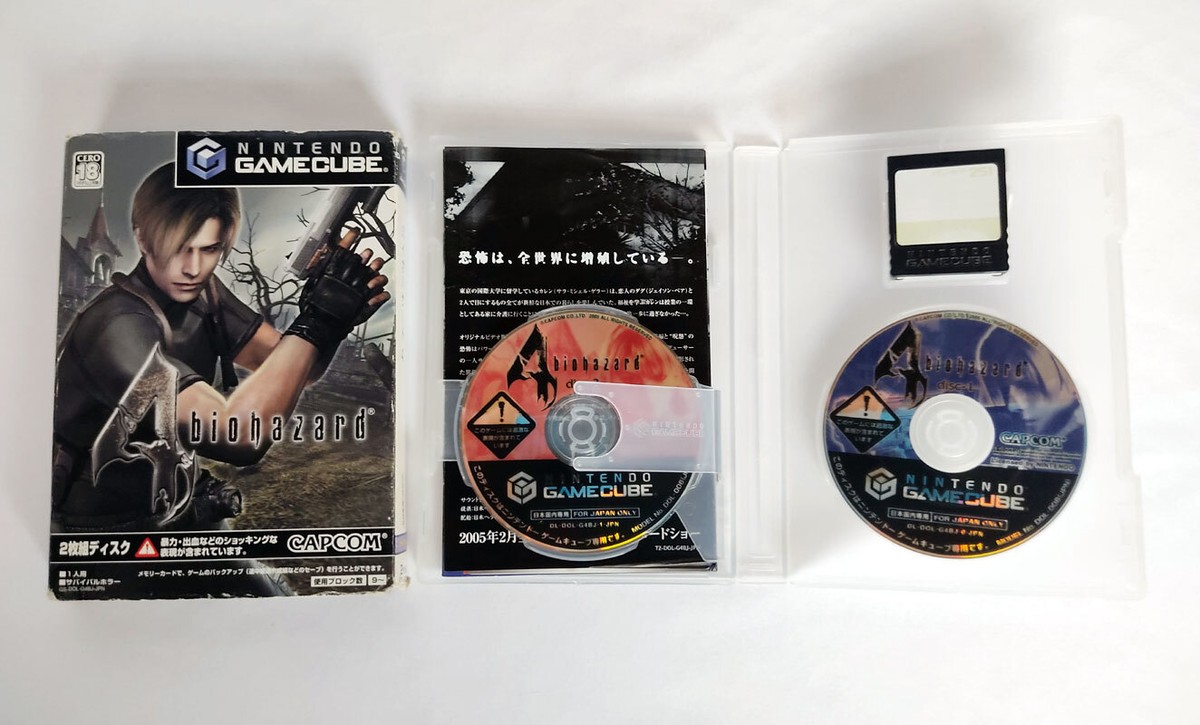 Biohazard Resident Evil 4 GameCube GC Japanese w/ 251 Memory