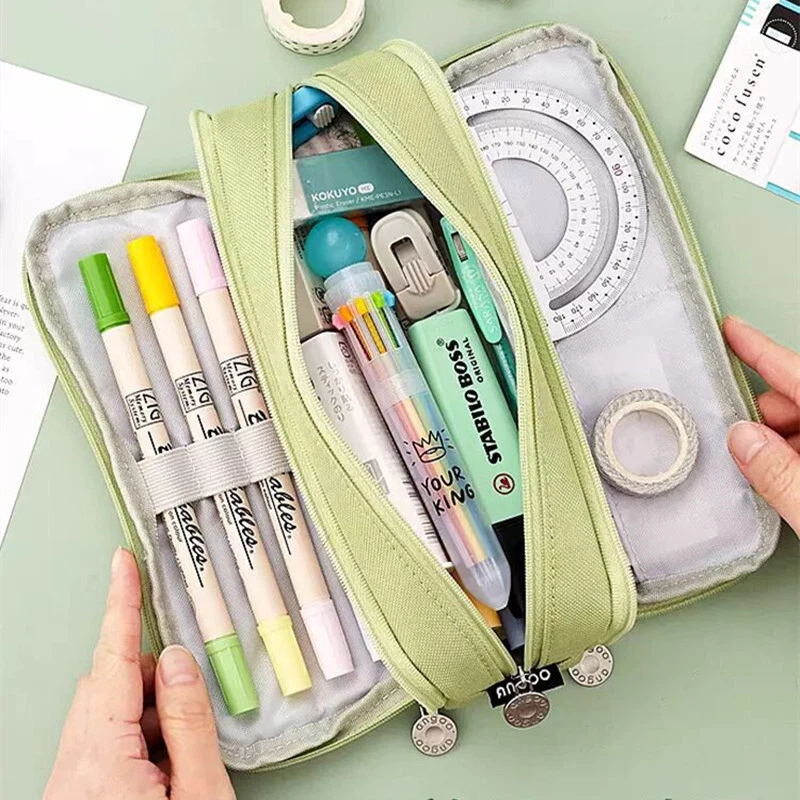 UK Pencil Case for Girls Boys Teenagers Kids Stationery School Pencil Cases - Image 3 of 4