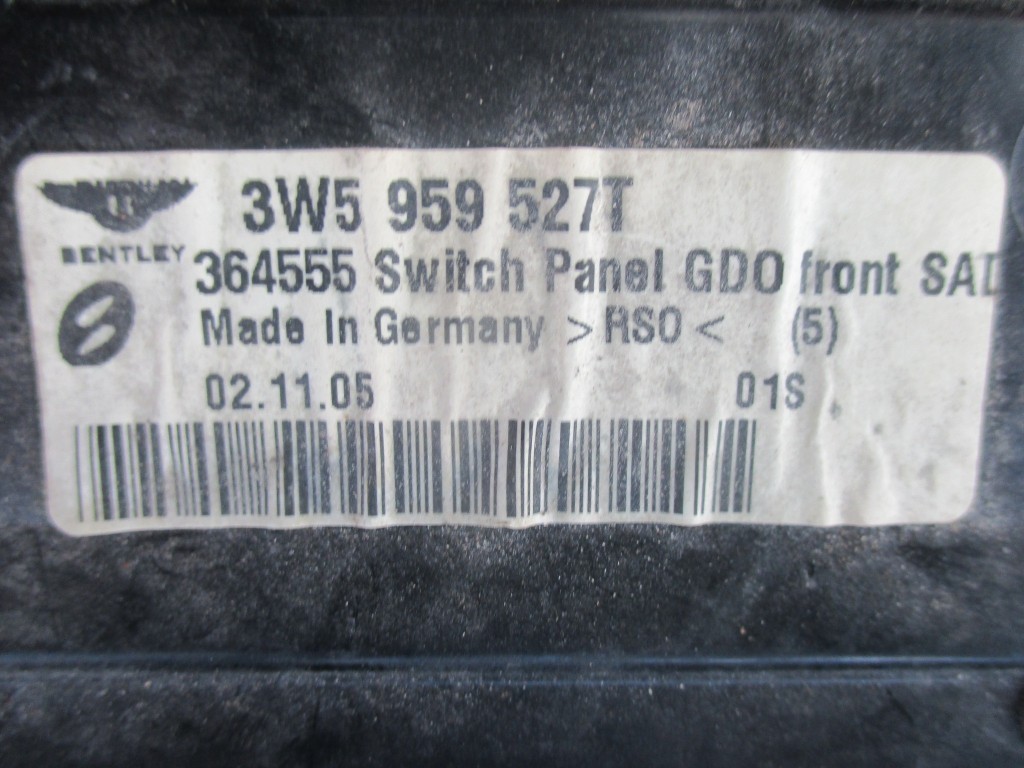 Bentley Continental Flying Spur front overhead console #5064