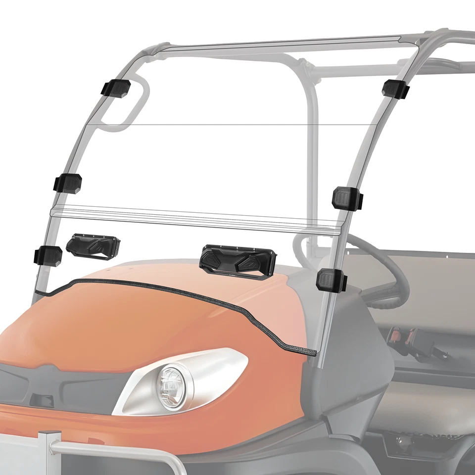 Vented Front Windshield for Kubota RTV 400 500 520 Scratch Resistant Full Window - Изображение 3 из 4