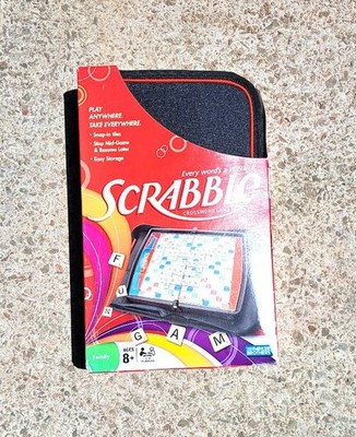 Scrabble Crossword Game with Snap in Tiles and Zip Close Case NRFB 2008