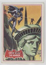 1966 Topps Batman A Series (Red Bat Logo) Crime Above the Harbor #35A hg6
