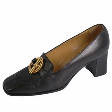 Hermes Pumps Grenan Hardware Leather HEELS Shoes Womens 35 Used MOLO-0