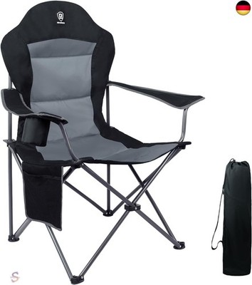 EVER ADVANCED Luxus Campingstuhl Faltbar 160 KG Belastbar Ultragroß mit