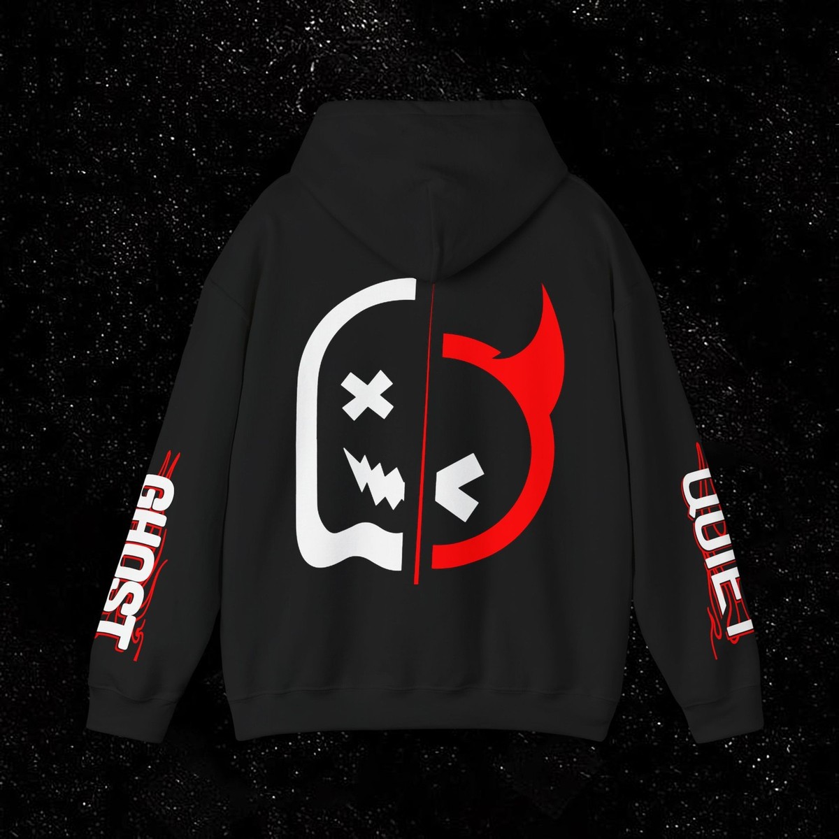 Quiet Club x Ghost Racing - Split Logo Collab GR 1998 Black Unisex