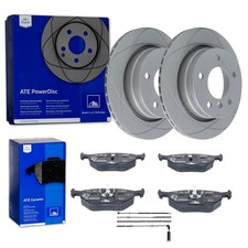 ATE PowerDisc BREMSSCHEIBEN 276mm + BELÄGE HINTEN passend für BMW 3er E46