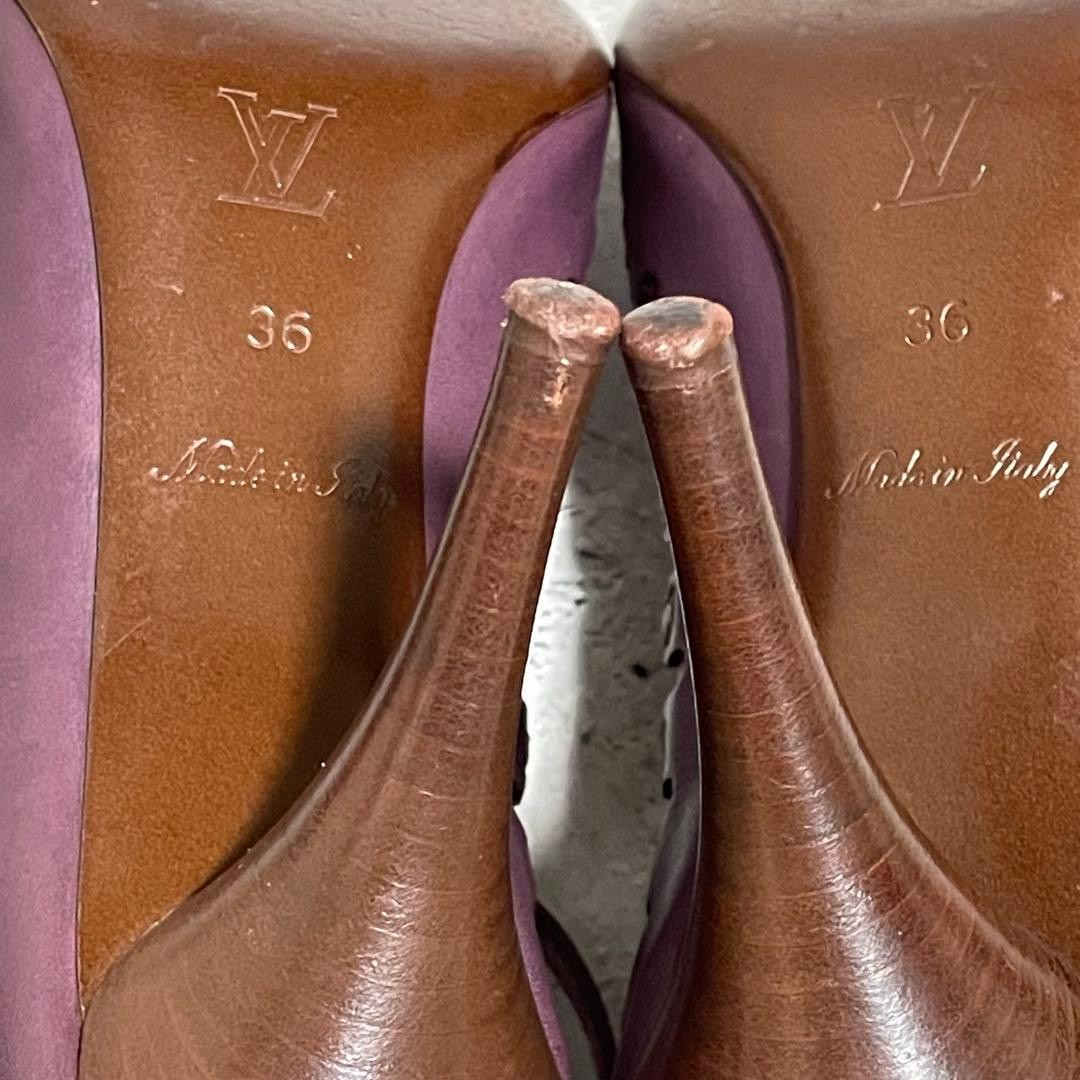 LOUIS VUITTON Pumps Heel Leather Multicolor EU36/US6 120389c thumbnail 9